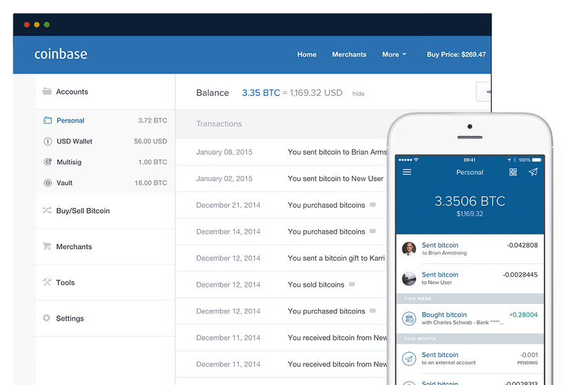 Coinbase Exchange Screenshot