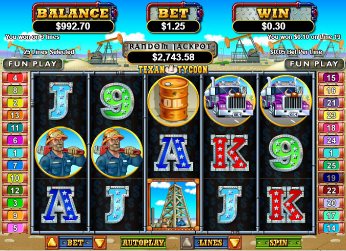 Texan Tycoon Slot RTG Reels