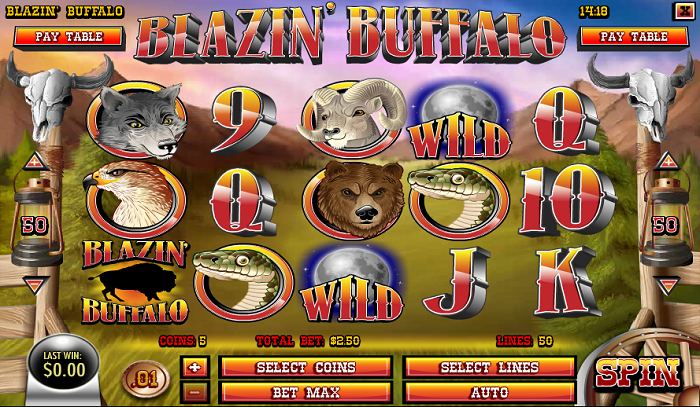 Reels View Blazin' Buffalo Slot